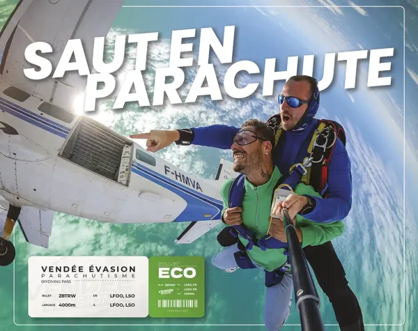 Box cadeau parachute formule Eco — Vendée Évasion