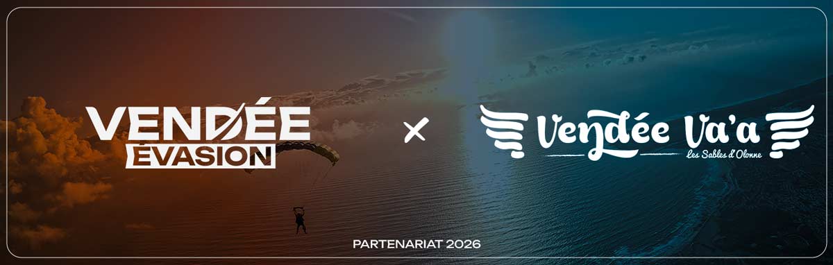 Bannière partenariat 2026 Vendée Évasion x Vendée Va