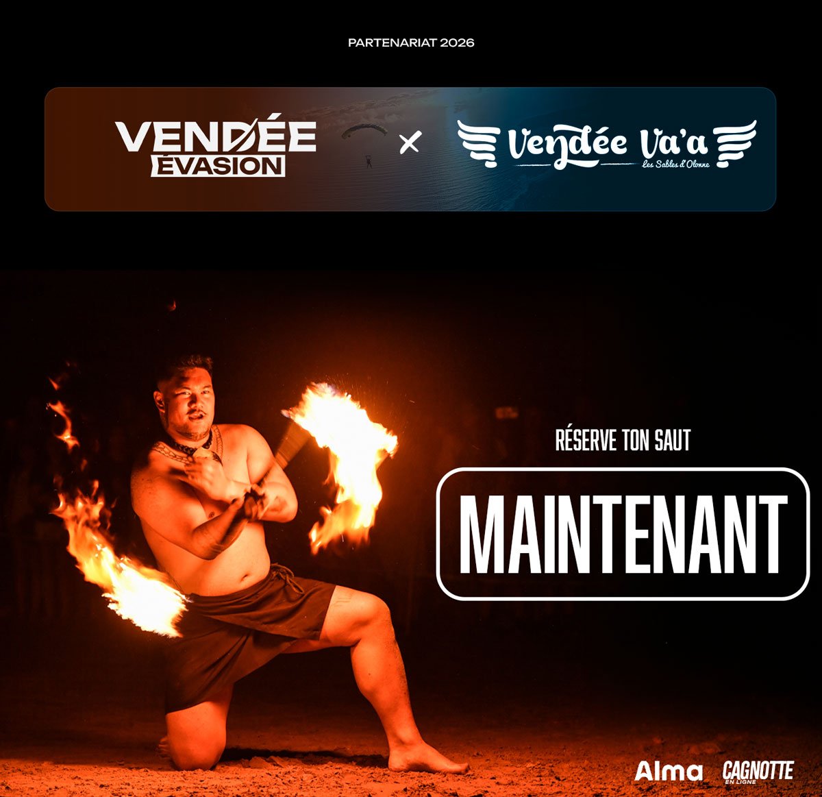 Affiche partenariat 2026 Vendée Évasion x Vendée Va